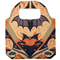 Bat Pattern Foldable Grocery Recycle Bag by Valentinaart