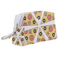 Pizza-slice-food-italian Wristlet Pouch Bag (large) by Sarkoni