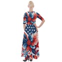 America pattern Half Sleeves Maxi Dress View2