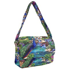 Peacocks  Fantasy Garden Courier Bag by Bedest