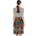 Cute Cartoon Doodle Midi Beach Skirt View2