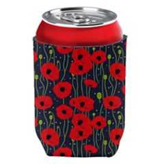 Background Poppies Flowers Seamless Ornamental Can Holder by Ravend