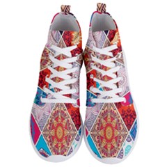 Mandala Pattern, Desenho, Designs, Glitter, Pattern Men s Lightweight High Top Sneakers by nateshop