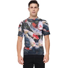 Koi Fish Nature Men s Short Sleeve Rash Guard by Ndabl3x