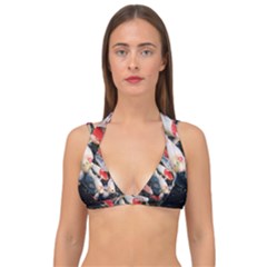 Koi Fish Nature Double Strap Halter Bikini Top by Ndabl3x