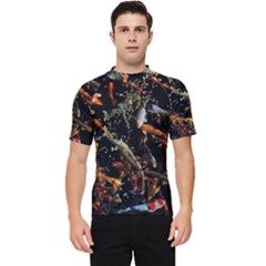 Shoal Of Koi Fish Water Underwater Men s Short Sleeve Rash Guard by Ndabl3x