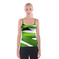 Golf Course Par Green Spaghetti Strap Top by Sarkoni