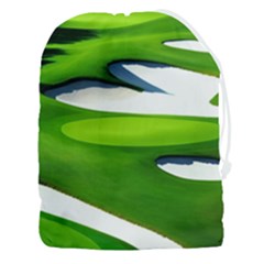 Golf Course Par Green Drawstring Pouch (3xl) by Sarkoni