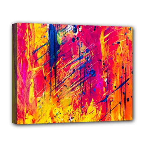 Abstract Design Calorful Deluxe Canvas 20  X 16  (stretched) by nateshop