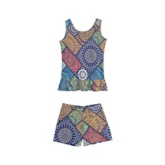 Mandala Pattern Abstract , Mandala, Pattern, Abstract Kids  Boyleg Swimsuit by nateshop