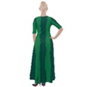 Green Seamless Watermelon Skin Pattern Half Sleeves Maxi Dress View2