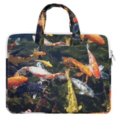 Koi Pond 3d Fish Macbook Pro 13  Double Pocket Laptop Bag by Grandong