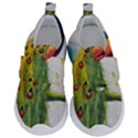 Peacock Art Kids  Velcro No Lace Shoes View1