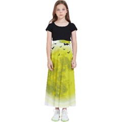 Happy Halloween Kids  Flared Maxi Skirt by Sarkoni