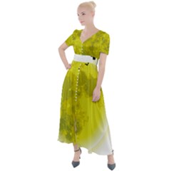 Happy Halloween Button Up Short Sleeve Maxi Dress by Sarkoni