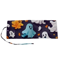 Ghost Pumpkin Scary Roll Up Canvas Pencil Holder (s) by Ndabl3x