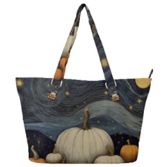 Pumpkin Halloween Full Print Shoulder Bag by Ndabl3x