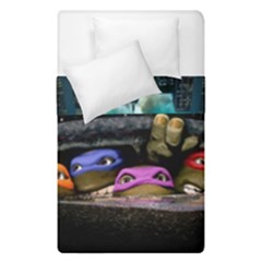 Teenage Mutant Ninja Turtles Leonardo Raphael Michelangelo Donatello Duvet Cover Double Side (single Size) by Sarkoni