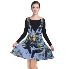 Teenage Mutant Ninja Turtles Comics Plunge Pinafore Dress by Sarkoni