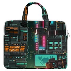 Video Game Pixel Art Macbook Pro 13  Double Pocket Laptop Bag by Sarkoni