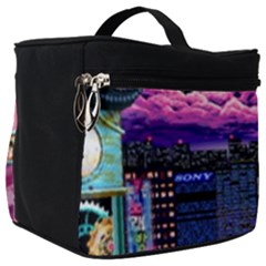 Retro City Pixel Make Up Travel Bag (big) by Sarkoni