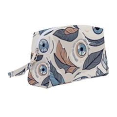 Eyes Pattern Wristlet Pouch Bag (medium) by Valentinaart