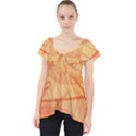 Abstract Texture Of Colorful Bright Pattern Transparent Leaves Orange And Yellow Color Lace Front Dolly Top View1