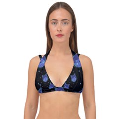 Vector Illustration Of Cat Animal Face Pattern Double Strap Halter Bikini Top by Ndabl3x