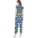 Alien Pattern Women s Frill Top Chiffon Jumpsuit View2