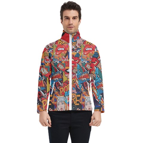 Comic Cartoon Pattern Men s Bomber Jacket by pakminggu