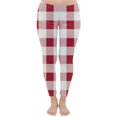 Gingham - 4096x4096px - 300dpi14 Classic Winter Leggings by EvgeniaEsenina