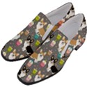Welsh Corgi Dog Boba Tea Bubble Kawaii Women Slip On Heel Loafers View2