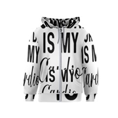 Your Dad Is My Cardio T- Shirt Your Dad Is My Cardio T- Shirt Yoga Reflexion Pose T- Shirtyoga Reflexion Pose T- Shirt Kids  Zipper Hoodie by hizuto