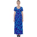 Flowers And Bloom In Perfect Lovely Harmony High Waist Short Sleeve Maxi Dress View1