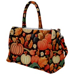 Thanksgiving Pattern Duffel Travel Bag by Valentinaart