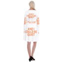 Basketball Mom Funny Sayings T- Shirt Basketball Mom Who Loves To Talk Trash Funny Basketball Mother Yoga Reflexion Pose T- Shirtyoga Reflexion Pose T- Shirt Long Sleeve Velvet Front Wrap Dress View2