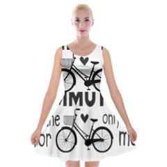 Bicycle T- Shirt Bicycle Commuting Is The Only Way For Me T- Shirt Yoga Reflexion Pose T- Shirtyoga Reflexion Pose T- Shirt Velvet Skater Dress by hizuto