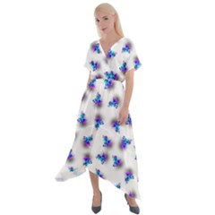 Last Unicorn  Cross Front Sharkbite Hem Maxi Dress by Internationalstore