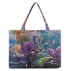 Abstract Blossoms  Zipper Medium Tote Bag by Internationalstore