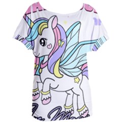 Waitress T- Shirt Awesome Unicorn Waitresses Are Magical For A Waiting Staff T- Shirt Women s Oversized T-shirt by ZUXUMI