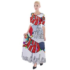 Weiner T- Shirt Walking In A Weiner Wonderland T- Shirt (1) Half Sleeves Maxi Dress by ZUXUMI