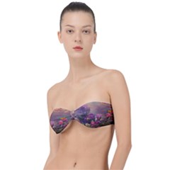 Floral Blossoms  Classic Bandeau Bikini Top  by Internationalstore