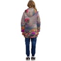 Floral Blossoms  Kids  Hooded Longline Puffer Jacket View4