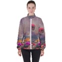 Floral Blossoms  Women s High Neck Windbreaker View1