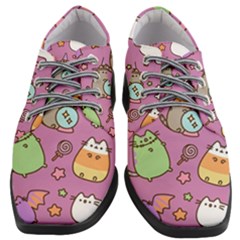 Pusheen Cat Women Heeled Oxford Shoes by Pakjumat