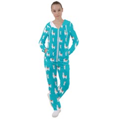 Lama Alpaca Animal Pattern Design Women s Tracksuit by Pakjumat