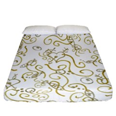 Fish Sea Ocean Algae Underwater Fitted Sheet (queen Size) by Pakjumat