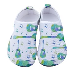 Guitars Music Notes Seamless Pattern Men s Sock-style Water Shoes by Pakjumat