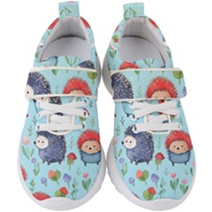 Hedgehogs Animal Kids  Velcro Strap Shoes by Pakjumat