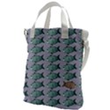 Fishes Pattern Background Theme Canvas Messenger Bag View1